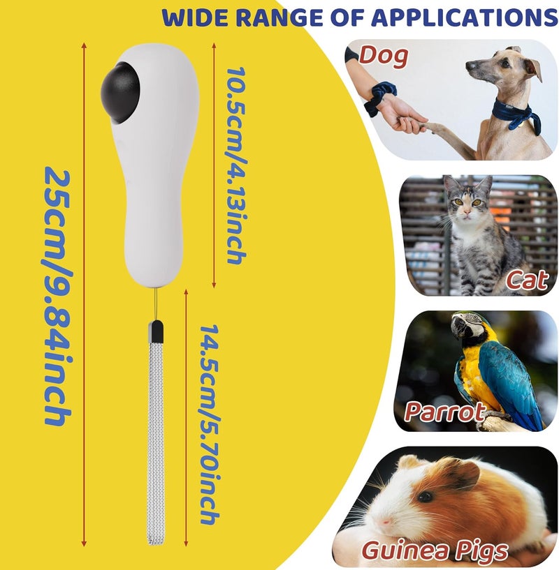 JEROCK Store Dog Training Clickers with Wrist Strap, Training Clicker for Pet Like Dog Cat Horse Bird Dolphin Puppy, Big Buttons and Loud Sound (White) - Image 4